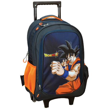 Garçon-Accessoires-Cartable, trousse-Sac à dos à roulettes 46 cm motif dragon ball z