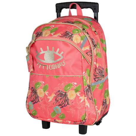Sac à dos à roulettes fille - haut de gamme Multicolore 1 - vertbaudet enfant 
