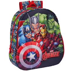 Sac à dos avengers 3d maternelle - 33 cm - haut de gamme - marvel  - vertbaudet enfant