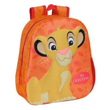 Sac à dos maternelle simba le roi lion 33 cm - licence officielle disney Orange 1 - vertbaudet enfant 