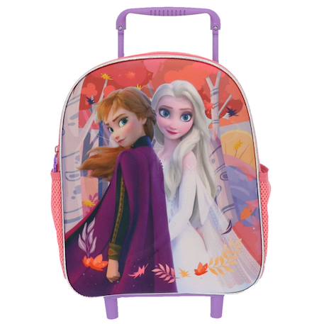 Sac à dos trolley maternelle fille 3d imprimé la reine des neiges Multicolore 2 - vertbaudet enfant 