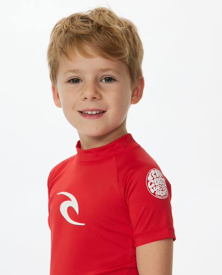 T-shirt enfant anti-uv à manches courtes brand wave Blue gum+Lime+Red 14 - vertbaudet enfant 
