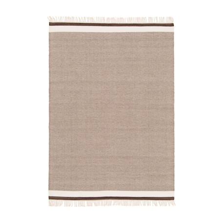Tapis en laine et coton elegance Beige sable+Bleu naturel 1 - vertbaudet enfant 