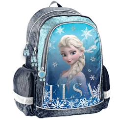 Sac à dos scolaire la reine des neiges motif elsa pailleté polyester  - vertbaudet enfant