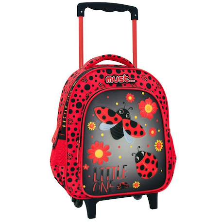 Garçon-Accessoires-Cartable, trousse-Sac à dos à roulettes coccinelle little one maternelle 31 cm trolley