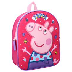 Sac à dos maternelle peppa pig friends 3d 32 cm  - vertbaudet enfant