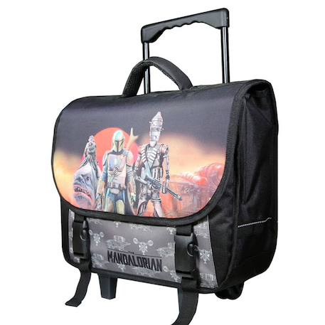 Cartable à roulettes star wars the mandalorian 38 cm haut de gamme Multicolore 1 - vertbaudet enfant 