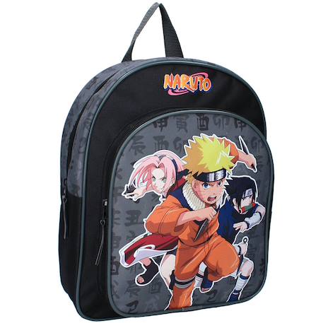 Sac à dos maternelle garçon imprimé naruto en tissu résistant Noir / gris 1 - vertbaudet enfant 