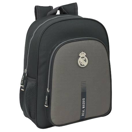 Sac à dos scolaire real madrid en polyester tissé officiel Gris 1 - vertbaudet enfant 