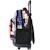 Sac à dos trolley ranking imprimé drapeau rétro 46 cm Noir / blanc / gris / rouge 4 - vertbaudet enfant 