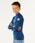 T-shirt anti-uv waves upf manches longues enfant Light navy+Vitamin c 2 - vertbaudet enfant 