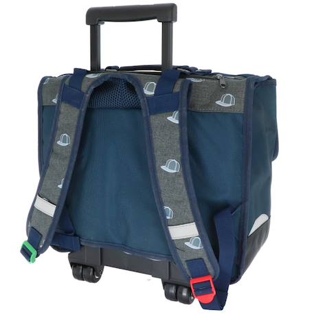 Cartable à roulettes kickers casquettes 38 cm Multicolore 3 - vertbaudet enfant 