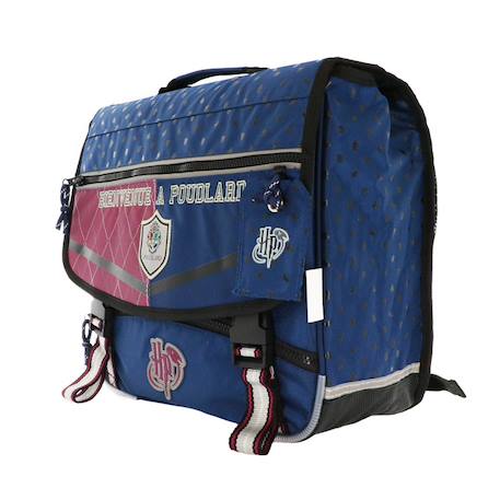 Cartable harry potter motif blason poudlard 38 cm Bleu / rose / gris 3 - vertbaudet enfant 