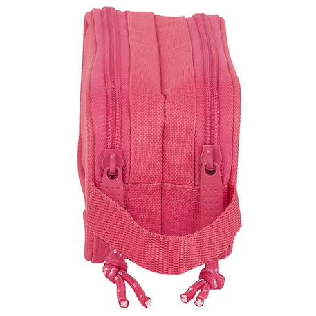 Trousse rectangulaire 2 compartiments en toile rembourrée Rose 2 - vertbaudet enfant 