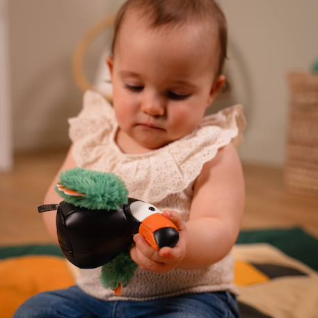 Peluche Jean le toucan Les petits animaux Multicolore 6 - vertbaudet enfant 