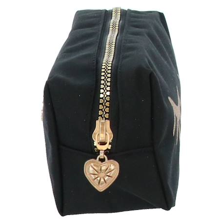 Trousse rectangulaire textile mat miss lemonade à paillettes Noir / rose / clair 3 - vertbaudet enfant 