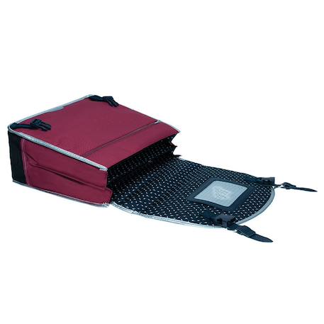 Cartable dolce vita en toile imperméable ikks 38 cm Bleu / bordeaux 2 - vertbaudet enfant 