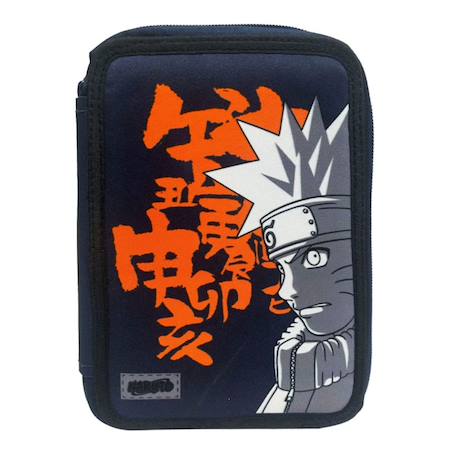 Garçon-Trousse garçon zippée 2 compartiments personnage naruto ensemble papeterie 20 cm