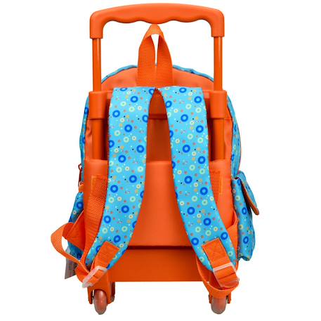 Sac à dos trolley maternelle garçon imprimé singes fisher price Bleu / orange / bleu 3 - vertbaudet enfant 