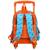Sac à dos trolley maternelle imprimé singes fisher price Bleu / orange / bleu 3 - vertbaudet enfant 