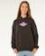 Sweat à capuche sunshine squad   fille Washed black 6 - vertbaudet enfant 
