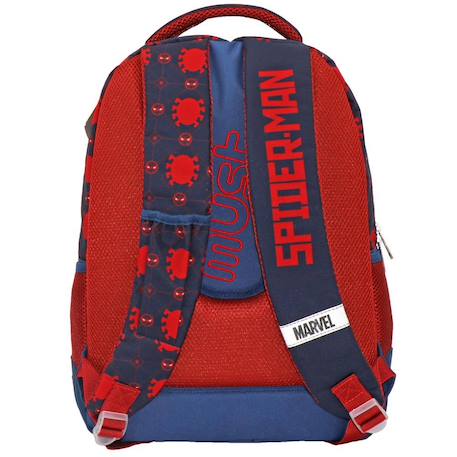 Sac à dos scolaire imprimé spider-man must Bleu marine 2 - vertbaudet enfant 