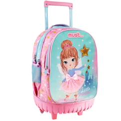 Sac à dos à roulettes - little princess 45 cm trolley - fille  - vertbaudet enfant