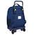 Sac à dos trolley garçon university avec base rigide et 2 compartiments 45 cm Bleu / rouge 3 - vertbaudet enfant 