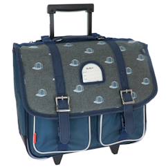 Cartable à roulettes kickers casquettes 38 cm  - vertbaudet enfant