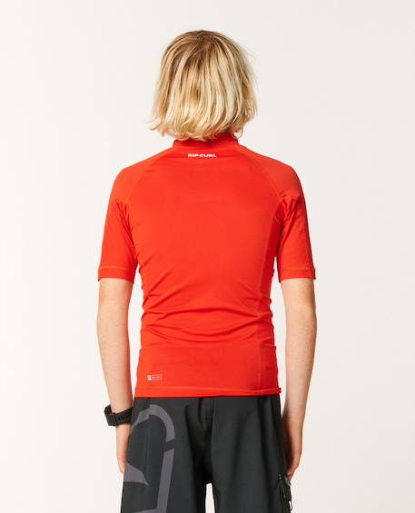 T-shirt anti-uv waves manches courtes garçon Lava red 3 - vertbaudet enfant 