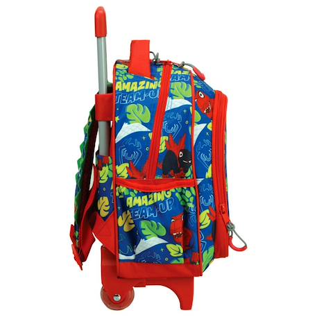 Trolley sac à dos maternelle dino-webs avec poignée télescopique spidey Bleu / rouge / bleu 2 - vertbaudet enfant 