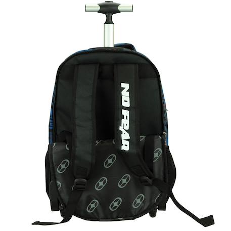 Sac à dos trolley skateboard lets go no fear 48 cm Noir / rouge / bleu 3 - vertbaudet enfant 