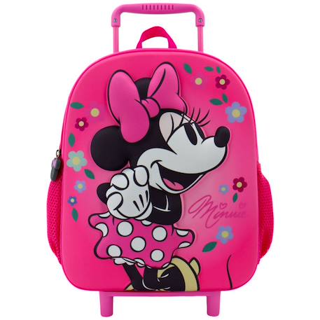 Sac à dos trolley minnie avec motif 3d et panneau moulé Rose 4 - vertbaudet enfant 