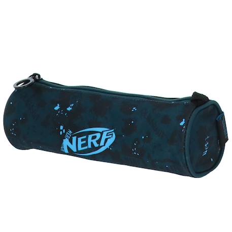 Trousse ronde nerf splash à fermeture zippée – polyester résistant 22 cm Bleu / kaki / bleu 2 - vertbaudet enfant 
