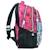 Sac à dos scolaire hallmark motif zèbre 48 cm Noir / rose / bleu 2 - vertbaudet enfant 