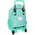 Sac à dos à roulettes safta coeur 45 cm trolley haut de gamme Multicolore 2 - vertbaudet enfant 