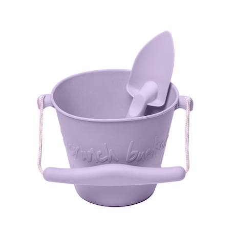 Ensemble seau et pelle - jouet de jardin et de plage souple et coloré Cool grey+Duck egg blue+Dusty rose+Light purple 8 - vertbaudet enfant 