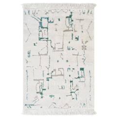 -Tapis design avec franges volubilis