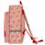 Sac à dos maternelle fille bella sara tissu imprimé floral et cœur 30 cm Blanc / rouge 3 - vertbaudet enfant 