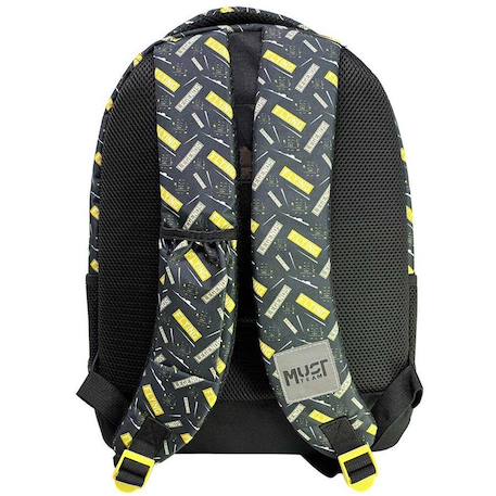 Sac à dos garçon must team flying legends 25 l – 3 compartiments must team Noir / jaune 2 - vertbaudet enfant 