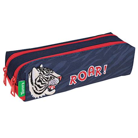 Trousse double 21,5 cm - 2 cpt - collection scolaire 2025 (aaron) Multicolore 1 - vertbaudet enfant 