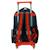 Sac à dos à roulettes spider-man imprimé en tissu haute qualité Bleu marine/orange fluo 3 - vertbaudet enfant 