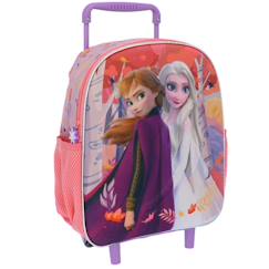 Sac à dos trolley maternelle 3d imprimé la reine des neiges  - vertbaudet enfant