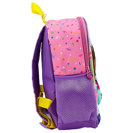 Sac à dos fille imprimé personnages gabbys dollhouse en tissu synthétique Bleu / rose / clair / gris 4 - vertbaudet enfant 