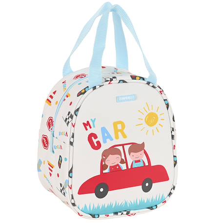 Sac goûter isotherme my car 22 cm - sac déjeuner Multicolore 1 - vertbaudet enfant 