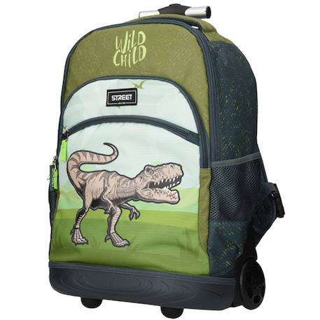 Sac à dos trolley motif dinosaure wild child 47 cm Vert 1 - vertbaudet enfant 