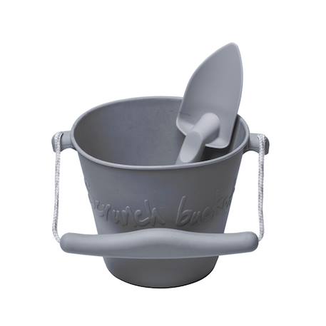 Ensemble seau et pelle - jouet de jardin et de plage souple et coloré Cool grey+Duck egg blue+Dusty rose+Light purple 2 - vertbaudet enfant 
