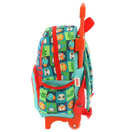 Sac à dos à roulettes maternelle animaux fisher price 30 cm Multicolore 2 - vertbaudet enfant 