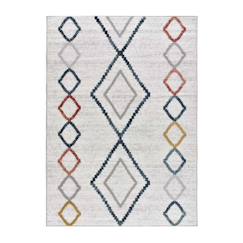 Linge de maison et décoration-Décoration-Tapis à motifs géométriques quadris