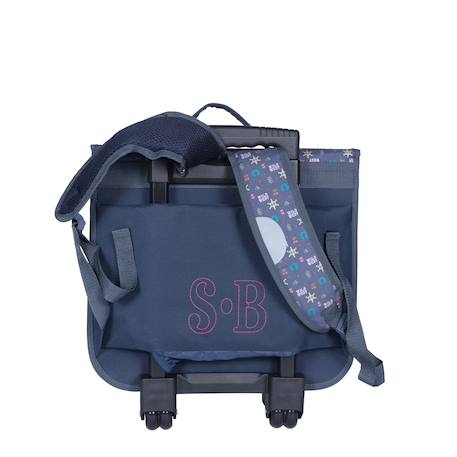 Stalla bianca - cartable - roulettes 38 cm fille - western bleu - trolley primaire Bleu 2 - vertbaudet enfant 